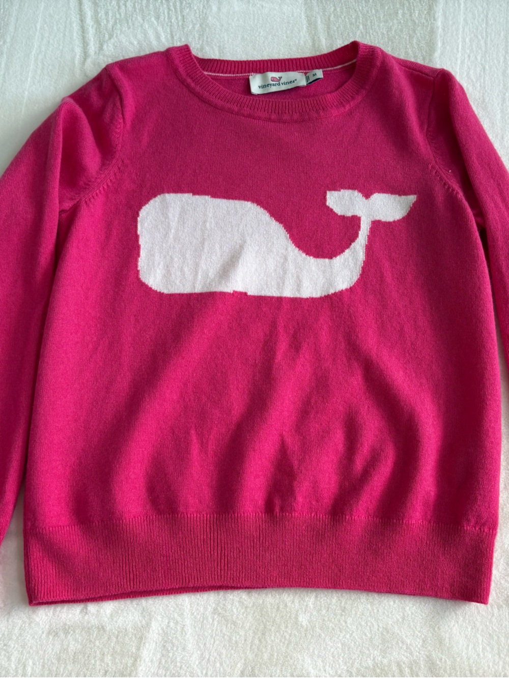 Hot Pink Vineyard Vines Whale Crewneck Sweater